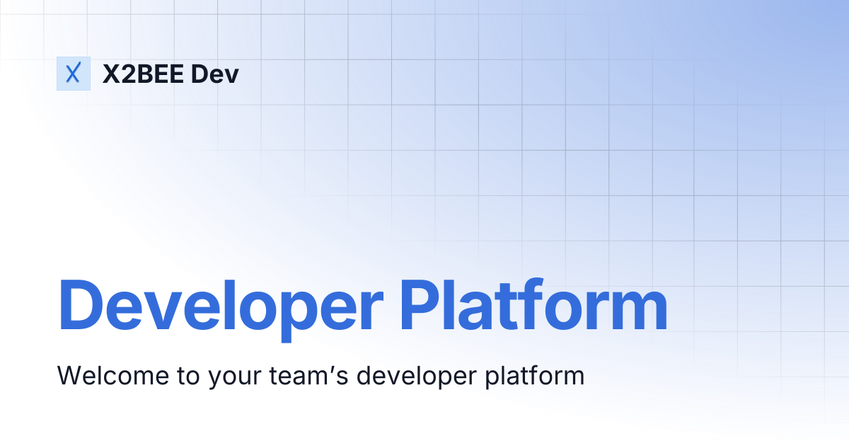 Developer Platform | X2BEE Dev